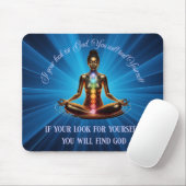Tapis De Souris Médiation spirituelle des femmes Mousepad (Avec souris)