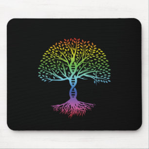 Tapis De Souris Méditation couleur ADN arbre Yoga Zen Asana Cadeau