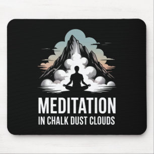 Tapis De Souris Méditation dans les nuages de poussière de craie G