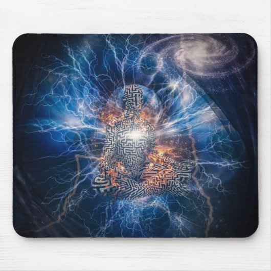 Tapis De Souris Méditation dans l'espace (Devant)