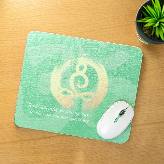 Tapis De Souris Méditation de l'instructeur de yoga Pose Zen Om Ci