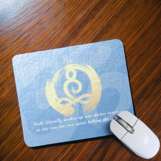 Tapis De Souris Méditation de l'instructeur de yoga Pose Zen Om Ci