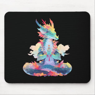 Tapis De Souris Méditation Ying Yang Dragon Qi Gong Yoga Méditatio