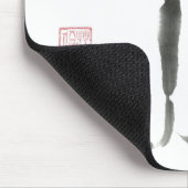 Tapis De Souris Méditation Zen Cat - Sumi-e [peinture à l'encre] (Coin)