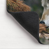 Tapis De Souris Méditer le loup (Coin)