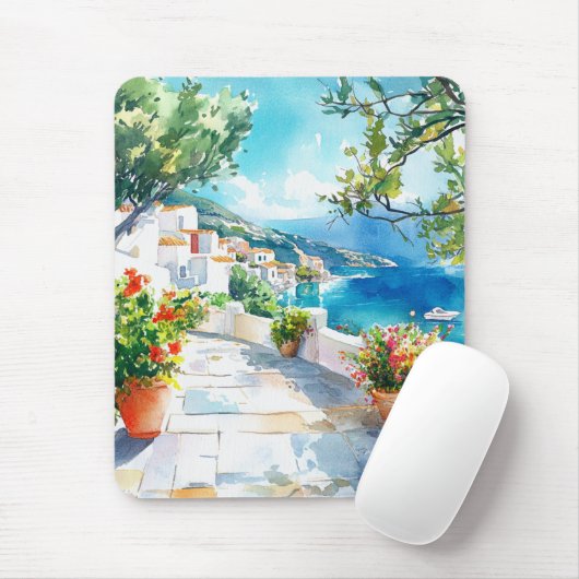 Tapis De Souris Mediterranean Summer (Avec souris)