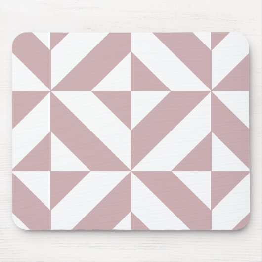 Tapis De Souris Medium Mauve Geometric Deco Cube Pattern (Devant)