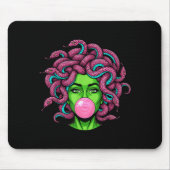 Tapis De Souris Medusa Blowing Bubblegum P Art Mythology Design  (Devant)