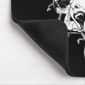Tapis De Souris Méduse Blackwork Tattoo Flash (Coin)
