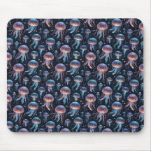 Méduse colorée Océan Mousepad - Mer Whimsical