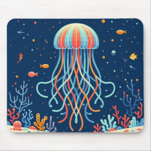 Tapis De Souris méduse marine/plage/côtière