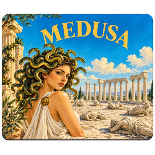 Tapis De Souris Méduse, monstre de fantasy gothique
