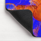 Tapis de souris Méduse Orange | Art de bureau Océa (Coin)