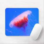 Tapis De Souris Méduse rouge (Avec souris)