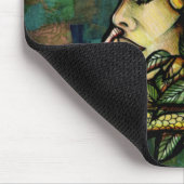 Tapis De Souris Méduse verte Serpent Rose Gorgone (Coin)