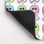 Tapis De Souris Méduses mignonnes Mousepad d'arc-en-ciel (Coin)