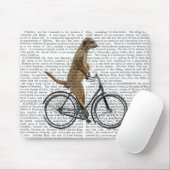 Tapis De Souris Meerkat à vélo (Avec souris)