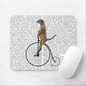 Tapis De Souris Meerkat sur Black Penny Farthing (Avec souris)
