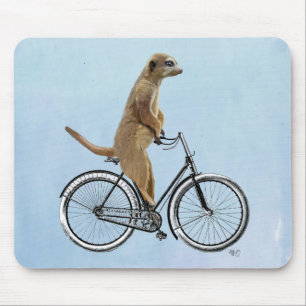 Tapis De Souris Meerkat sur la bicyclette 2