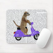 Tapis De Souris Meerkat sur Lilac Moped (Avec souris)