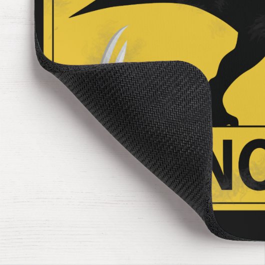 Tapis De Souris Méfiez-vous du Dinosaur (endommagé) (Coin)