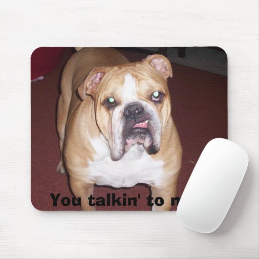 Tapis De Souris Méga de La, vous talkin à moi ? (Avec souris)