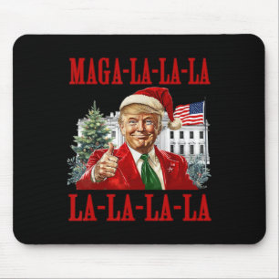 Tapis De Souris Mega La La Donald Trump Potus 47 Mauvais Noël