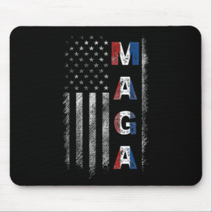 Tapis De Souris Méga Trump 2024 Drapeau États-Unis Américain