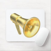 Tapis De Souris mégaphone d'or (Avec souris)