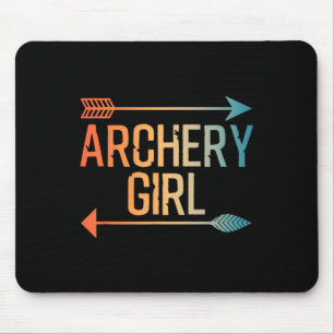 Tapis De Souris Meilleur Art De Tir À L'Arc Pour Filles Femmes Cro