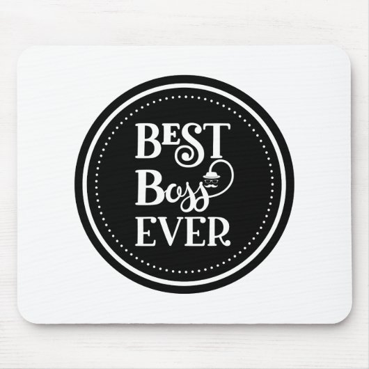 Tapis De Souris Meilleur Boss Souris Jamais Pad (Devant)