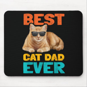 Tapis De Souris Meilleur Chat Papa Jamais Drôle Propriétaire De Ch
