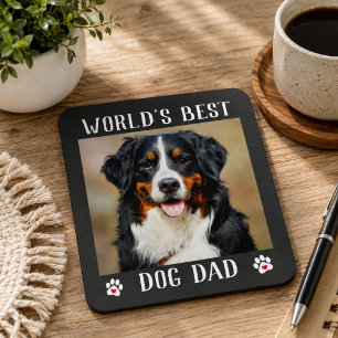 Tapis De Souris Meilleur chien papa Empreintes de pattes du monde