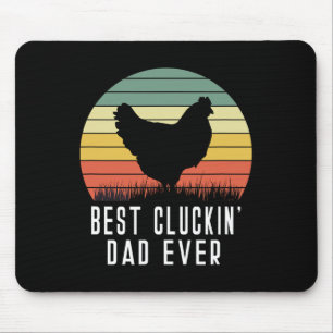 Tapis De Souris Meilleur Cluckin Papa Jamais Poulet Papa Papa Père