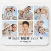 Tapis De Souris Meilleur Collage Photo de Maman (Devant)