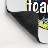 Tapis De Souris Meilleur enseignant jamais - Empreinte de léopard (Coin)