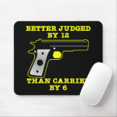 Tapis De Souris Meilleur éprouvé d'arme à feu noire par 12 (Avec souris)
