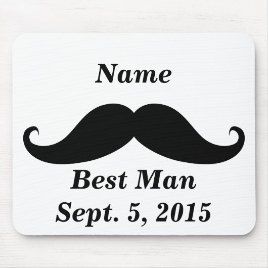 Tapis De Souris Meilleur homme Moustache Mousepad (Devant)