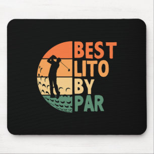 Tapis De Souris Meilleur Lito par Par Golf drôle de golfeur Golfeu