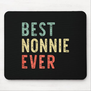 Tapis De Souris Meilleur Nonnie Ever Famille Amusante Vintage Retr