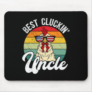 Tapis De Souris Meilleur Oncle Poulet Propriétaire Poulet Agricult