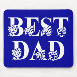 Tapis De Souris Meilleur papa avec drapeaux Texte blanc