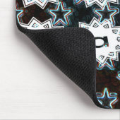 Tapis De Souris Meilleur papa avec les étoiles de néon (Coin)