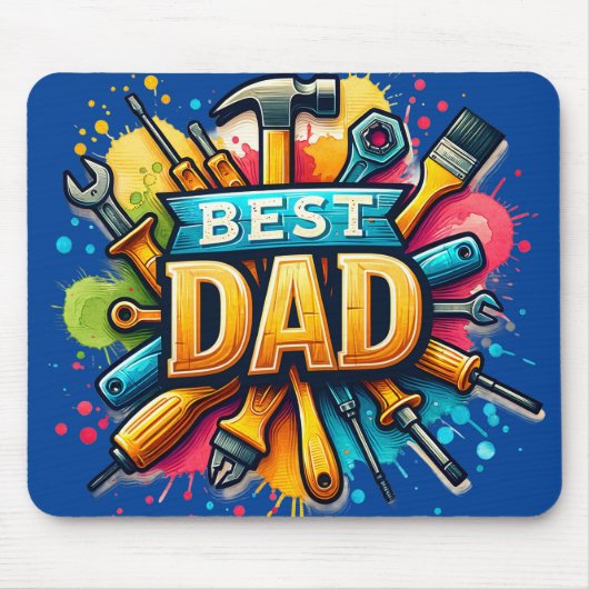 Tapis De Souris Meilleur Papa Bricoleur (Devant)