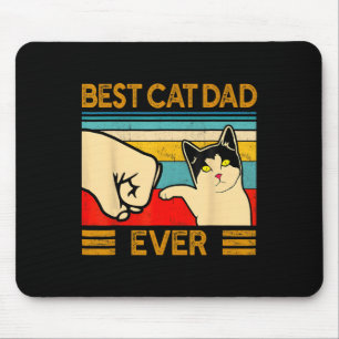 Tapis De Souris Meilleur Papa Chat Papa de la Fête des Pères Cadea