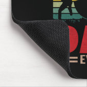 Tapis De Souris Meilleur papa de baseball (Coin)