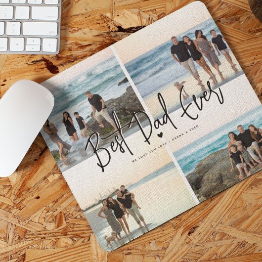 Tapis De Souris Meilleur Papa Ever Script 4x Photo