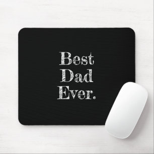 Tapis De Souris Meilleur Papa Jamais Typographie Dessinée à la Mai