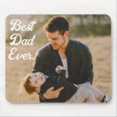 Tapis De Souris Meilleur papa personnalisé Fête des pères photo ca (Devant)