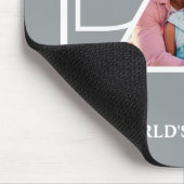 Tapis De Souris Meilleur papa photo de Fête des pères personnalisé (Coin)